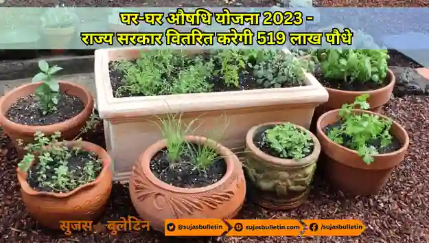 ghar ghar aushdhi yojana 2023 घर-घर औषधि योजना 2023 : राज्य सरकार वितरित करेगी 519 लाख पौधे